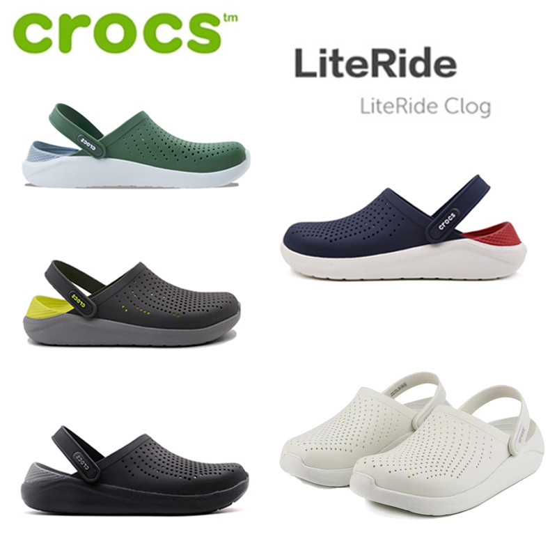 รองเท้าแตะ Crocs Literide ClogSpot เหมาะกับใส่กลางแจ้ง สําหรับผู้ชาย และผู้หญิง