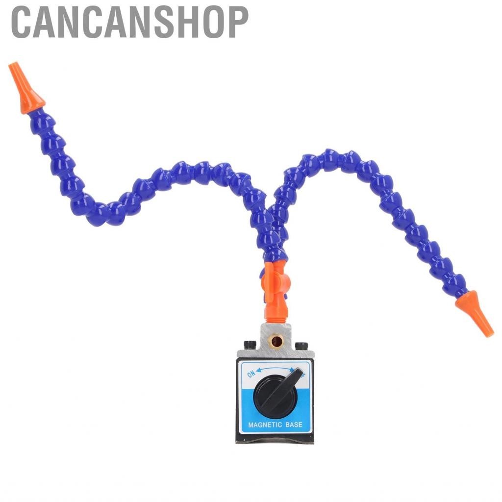 Cancanshop Magnetic Base Holder G1/4 in G1/2 Out Adjustable Function 2 Hoses Design Flexible Pipe for Mechanical Processing