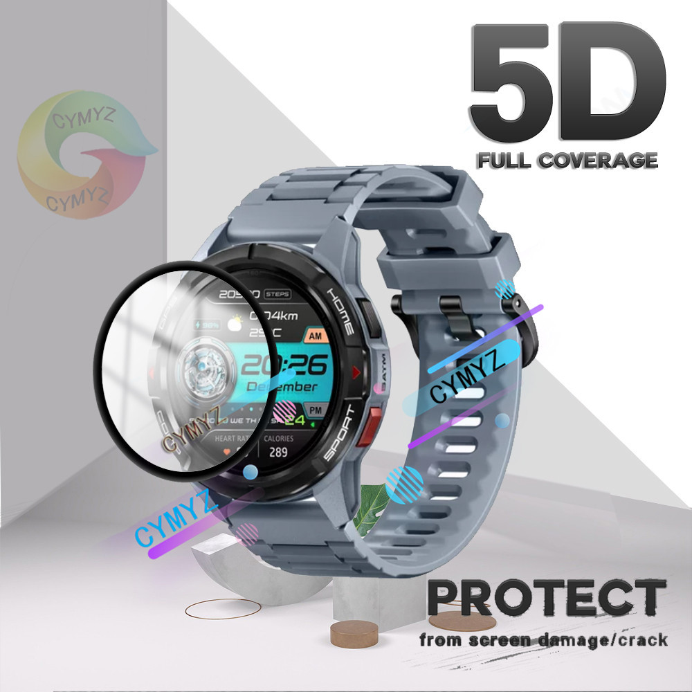 Mibro GS Active ฟิล์มป้องกันเต็มรูปแบบ สําหรับ Mibro GS Active ป้องกันหน้าจอ 20D โค้ง นิ่ม ป้องกันหน