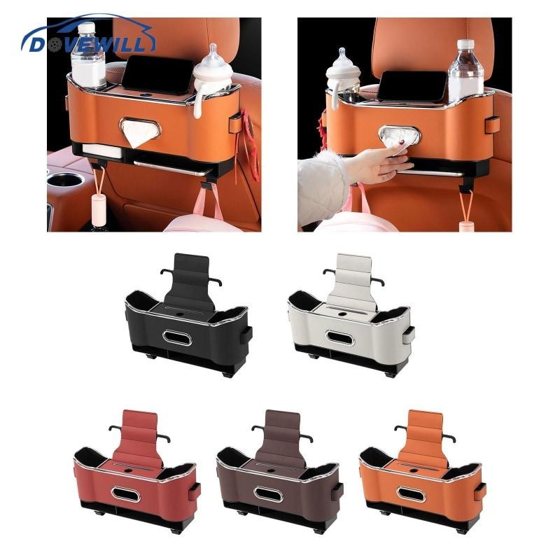 [Dovewill] กล่องเก็บของ หนัง PU อุปกรณ์เสริม สําหรับติดเบาะหลังรถยนต์ รถบรรทุก