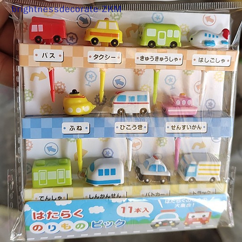 [Brightdecorate] ส้อมจิ้มผลไม้ ไม้จิ้มฟัน ลายการ์ตูนสัตว์น่ารัก ขนาดเล็ก สําหรับตกแต่งกล่องอาหารกลางวัน อาหารเสริมเด็ก [TH]