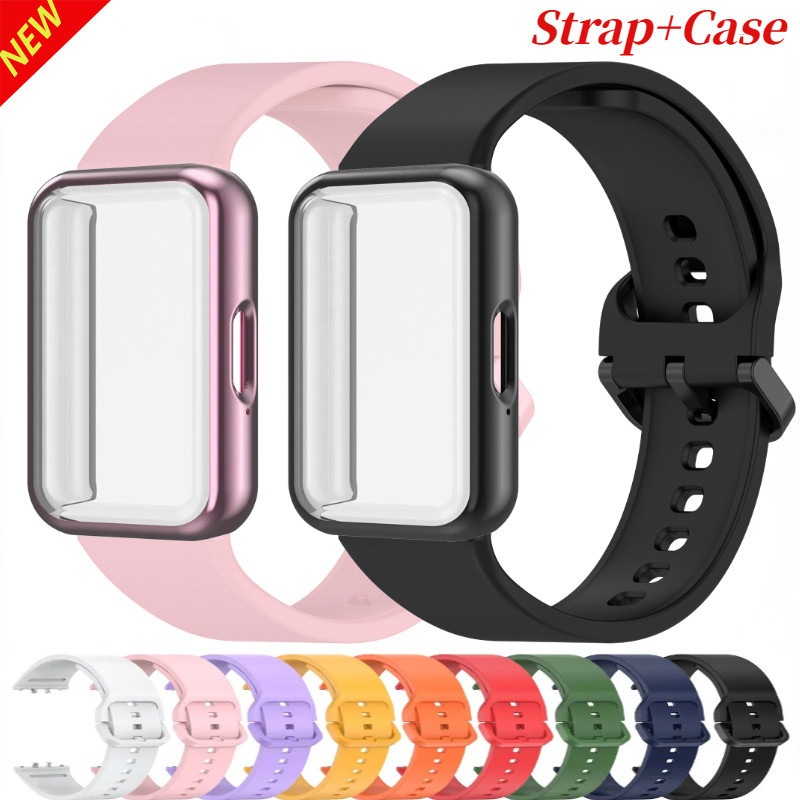 สายซิลิโคน + เคส สําหรับ Samsung Galaxy Fit 3 สําหรับ Samsung Galaxy Fit 3