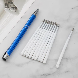 แกนปากกาลูกลื่น หมุนได้ 0.7 มม. 9.9 ซม. สีดํา และสีน้ําเงิน สําหรับเครื่องเขียน การเรียนรู้ และสํานักงาน 5 ชิ้น