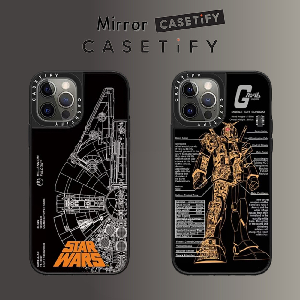 Casetify เคสโทรศัพท์มือถือกระจก กันกระแทก ลาย Star Wars สําหรับ IPhone 15 Pro Max 15 Pro 15 14 13 12 11 Pro Max