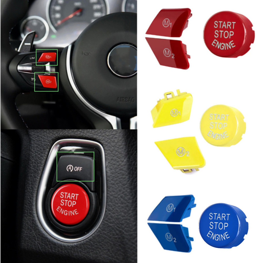 ปุ่มสวิตช์สตาร์ทเครื่องยนต์ M1 M2 แบบเปลี่ยน สําหรับ BMW M3 M4 M5 M6 X5M X6M F10 F15 F16 F30 F34 F36