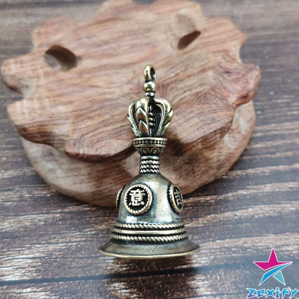 ZXF กระดิ่งลมทองเหลือง กระดิ่งบูชาพระพิฆเนศ Brass bell รูปที่ 3