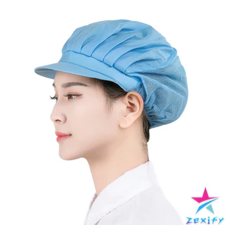 ZXF หมวกเชฟ ป้องกันฝุ่น หมวกผ้าผม สำหรับทำอาหาร งานโรงงาน Chef Cap