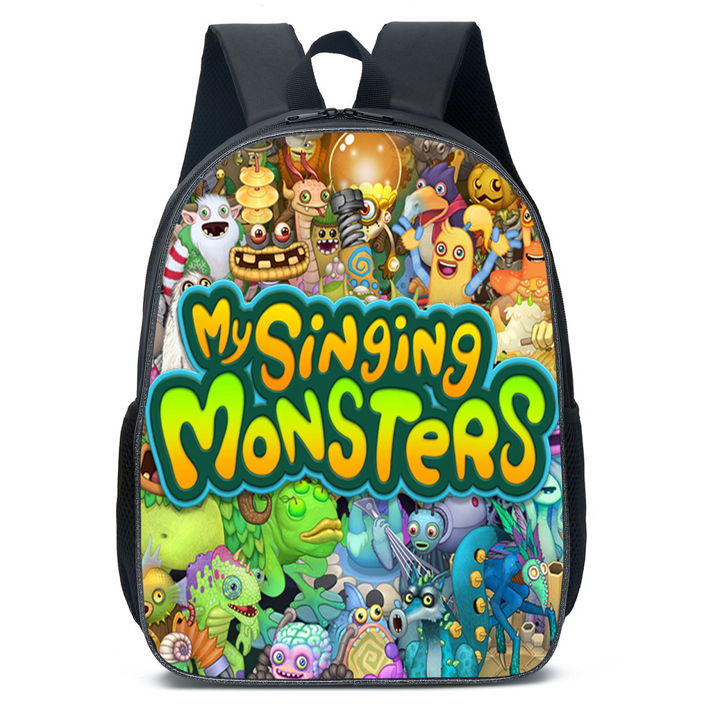 My Sing Monsters Concert Chorus wubbox กระเป๋าเป้สะพายหลังสำหรับนักเรียนประถมผู้หญิง