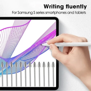 FONKEN ปลายปากกาสไตลัส โลหะ พร้อมคลิปหนีบ แบบเปลี่ยน สําหรับ Samsung Galaxy Tab S6 S7 S8 S9 S10 S22 S23 S24 Note20 Note10
