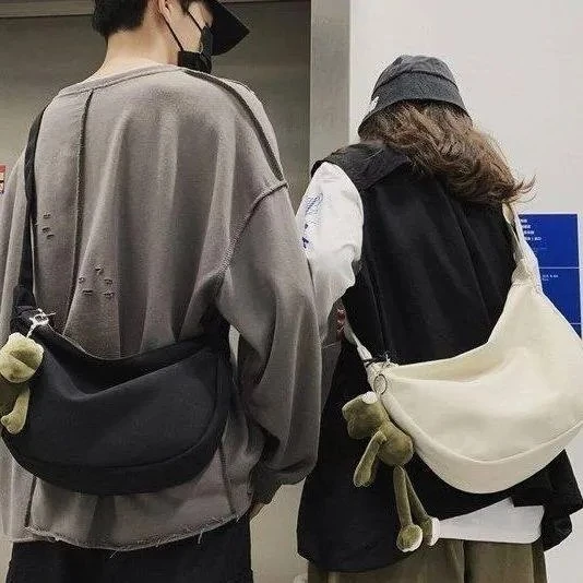 กระเป๋าสะพายข้าง กระเป๋าสะพายไหล่ ป้องกันน้ํา สามารถปรับได้ หลายสี ลำลอง