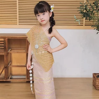 Vintage jewelryเข็มขัดลายไทย เข็มขัดเครื่องประดับชุดไทย (ของพร้อมส่ง)