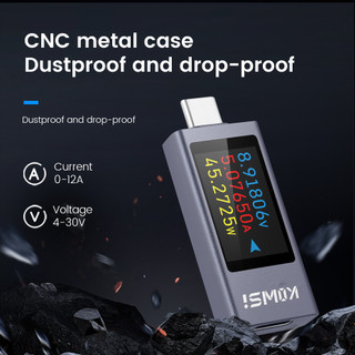 Diymore KWS-2303C 1.06 นิ ้ เครื่องทดสอบแรงดันไฟฟ้าดิจิทัล DC 4-30V 0-12A อเนกประสงค์ Type-C