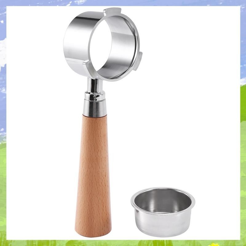 [T Xwf ] Coffee Bottomless Portafilter 51MM Filter Basket Coffee Accessories