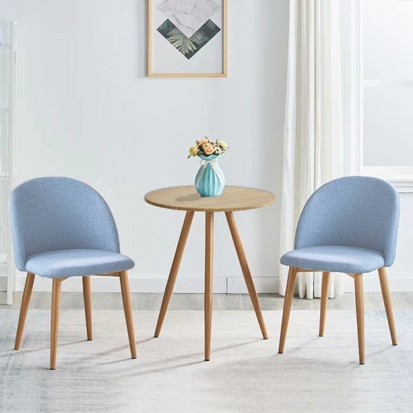 LOCAL789 PULITO ชุดโต๊ะกาแฟ 2 ที่นั่ง JUDY-BL 60x70+46x79ซม. สีฟ้า ร้านอยู่ในไทย