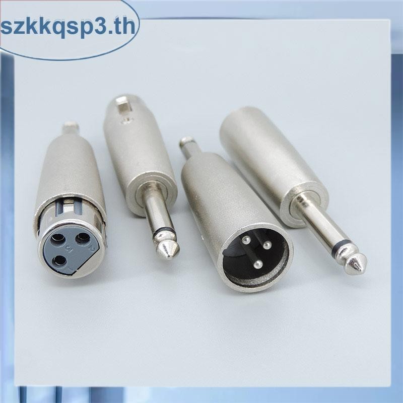 อะแดปเตอร์เสียง 6.35 มม. 6.5 Mono to XLR 3 Pin ชายหญิง Connnector Converter ปลั๊กไฟ THK3