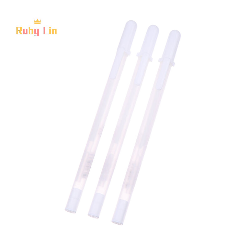 Ruby Lin 3 ชิ ้ นสีขาวเจลหมึกปากกาคลาสสิก Gelly Roll Art Highlight Marker ปากกา Bright White Manga Marker ปากกา Art Paing ปากกา Nice