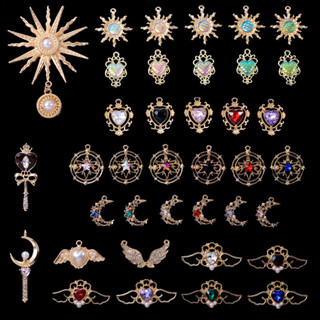 สไตล์บาร็อคหัวใจพีชดอกทานตะวันดาวทําเองเครื่องประดับจี้หัวใจ…