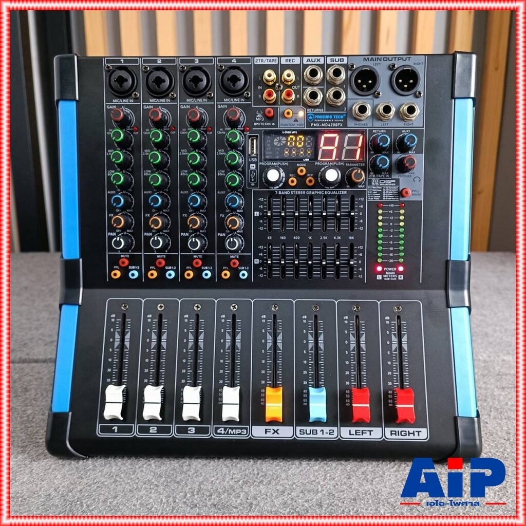 PROEUROTECH PMX-MD4200FX powermixer เพาเวอร์มิกเซอร์ โปรยูโรเทค รุ่น PMX MD4200FX PMXMD4200FX เอไอ-ไพศาล
