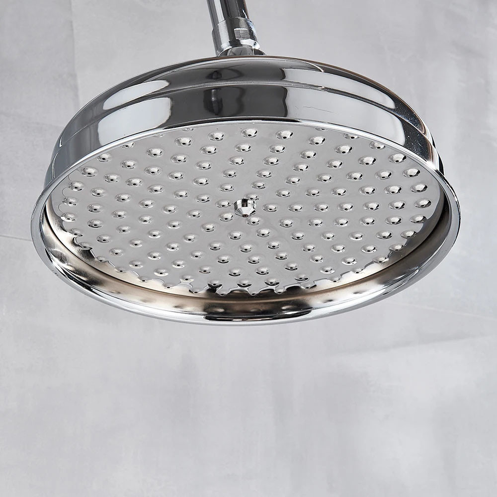ขัด Chrome Rainfall หัวฝักบัวรอบ 8 นิ ้ ว Rain Shower Head อุปกรณ ์ ห ้ องน ้ ํา Replacementme VL004