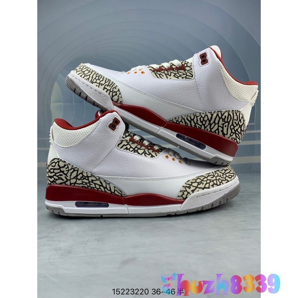 AJ3 Retro Low-Top Casual กีฬารองเท้าสเก็ตบอร์ดรองเท้าผู้ชายผู้หญิงรองเท้า Distressed Black Cement FN