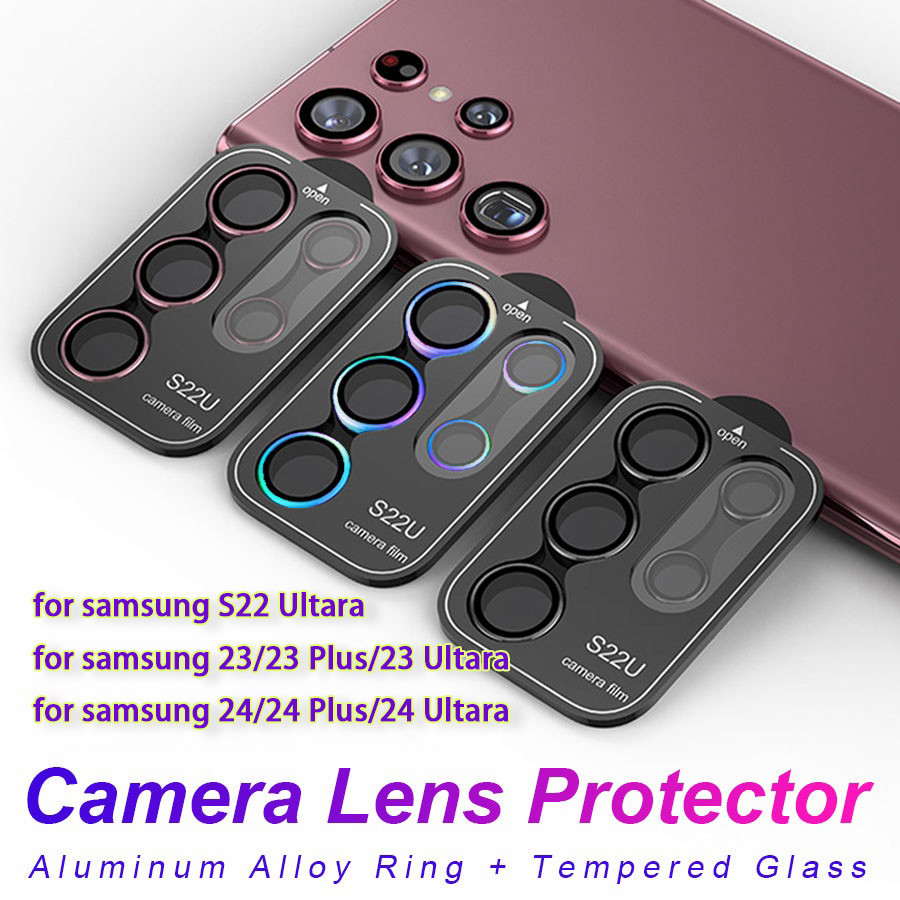 แหวนป้องกันเลนส์กล้อง For Samsung Galaxy S22 Ultara 5G/23/23 Plus 5G/23 Ultara 5G/24/24 Plus/24 Ultara Lens Protector