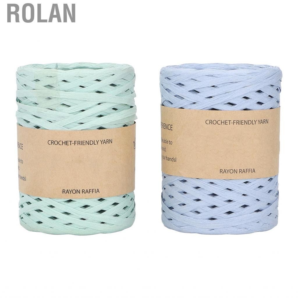 Rolan 2x Raffia Ribbon 164 Yard DIY Handcraft Yarn Twine For Handbag
