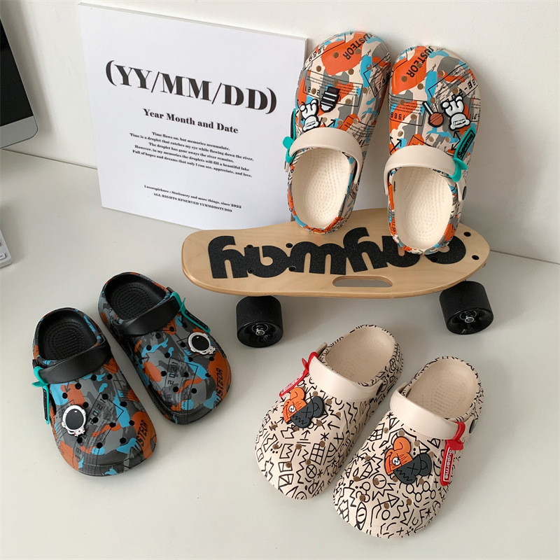 รองเท้าแตะรองเท้าแตะผู้หญิงฤดูร้อนสวมใส่ด้านนอกครัวเรือนหนา Soled Anti-Slip Big Head Stepping บน Shit Hole รองเท้า Coup