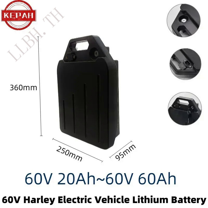 Electric Car Lithium Battery Waterproof 18650 Battery 60V 20ah for Two Wheel Foldable Citycoco Elect