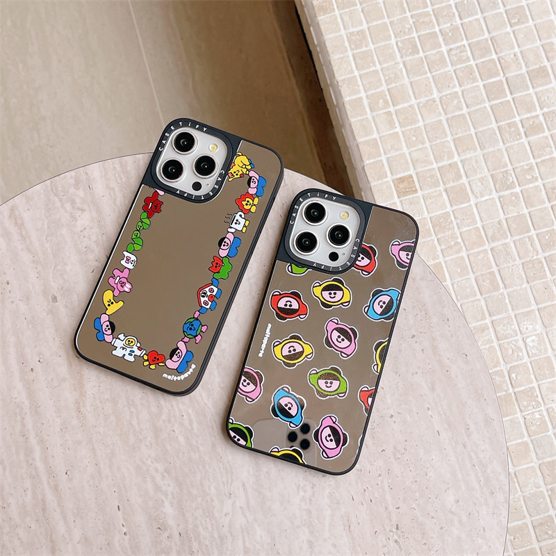 Casetify Colored Little Man สําหรับ iPhone 15 Pro/11/14/13/12/15 Pro Max Mirror Phone Case