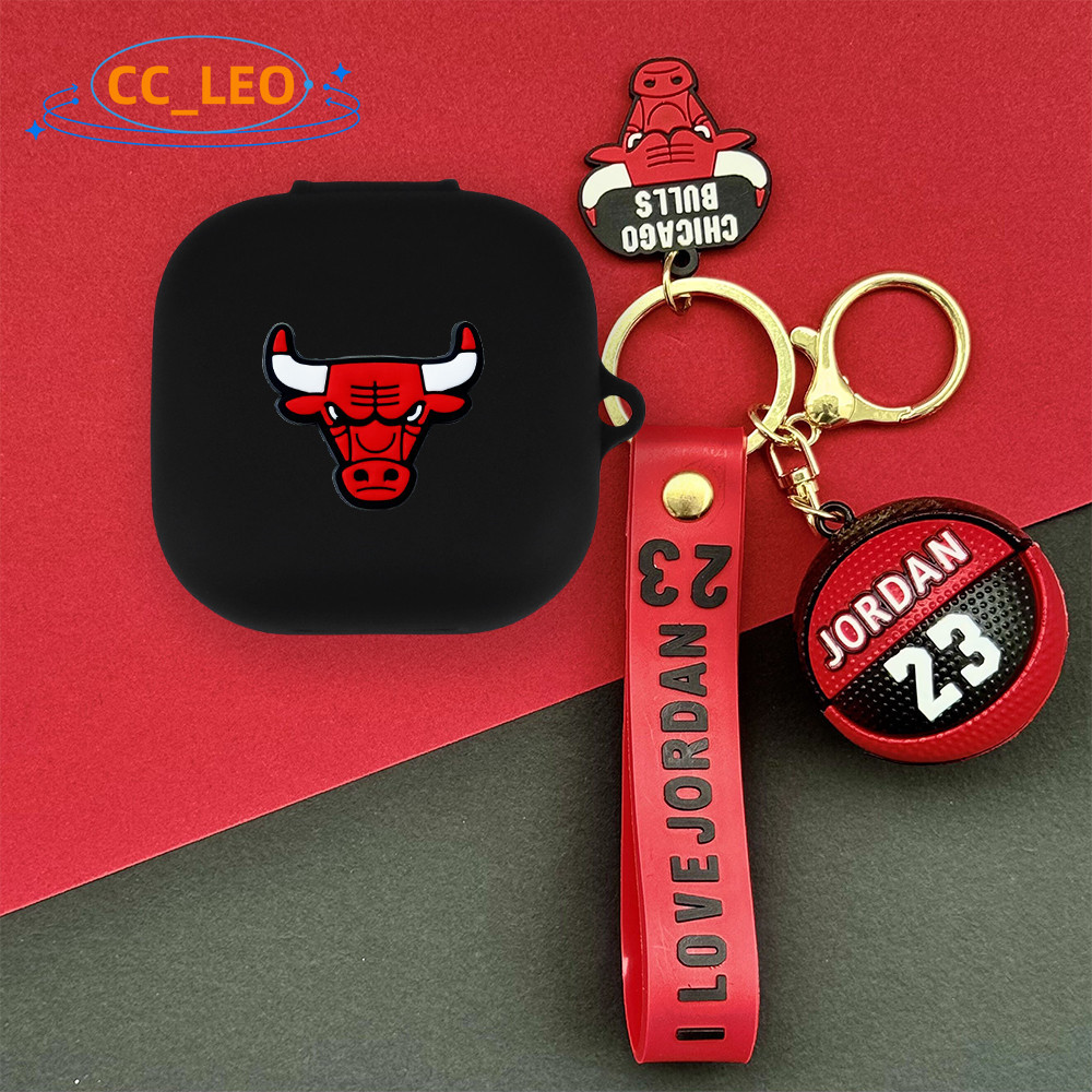 For Nothing Ear (a) Case Cartoon Soccer Basketball Keychain Pendant Nothing Ear a Silicone Soft Case