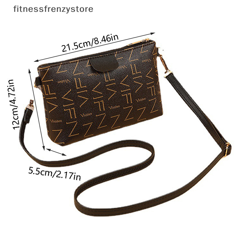 [Fitnessfrenzystore] กระเป๋าสะพายข้างสําหรับผู้หญิงเทรนด์ใหม่ไหล่หนังเหรียญขนาดเล็กแป้งโทรศัพท์มือถือแฟชั่นราคาถูกสุภาพสตรีกระเป๋าถือหญิง [th]