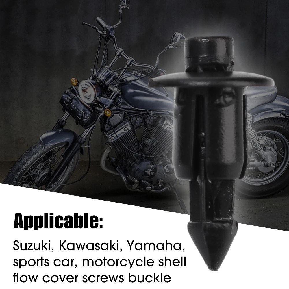 KAWASAKI SUZUKI สกรูขยายหัวเข็มขัด-รถกันชนพิทักษ์สกรู-ตกแต่งแผงยึดคลิป-รถจักรยานยนต์พลาสติก หมุดย้ํา ยึด-รถจักรยานยนต์เปลือกไหลปกสกรู-สําหรับซูซูกิคาวาซากิ ราคา ถูกที่สุด ดีลบีเคเค แกลเลอรีภาพที่ 5