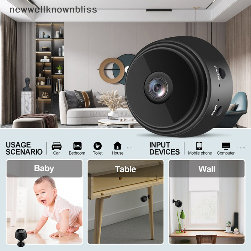 Newwellknownbliss A9 Mini IP กล้อง 1080p HD ไร้สาย Micro Camcorders Night รุ่น Voice Video Security การเฝ้าระวัง Wifi กล้องสมาร์ท CCD