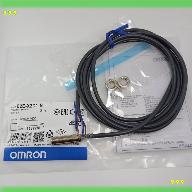 E2E-X2D1-N ล้างสต๊อก E2E-X2D1-N sensor เซ็นเซอร์ proximity 8M (2สาย NO)ใช้ไฟ12-24VDC ราคานี้ออกบิลเงินสดได้