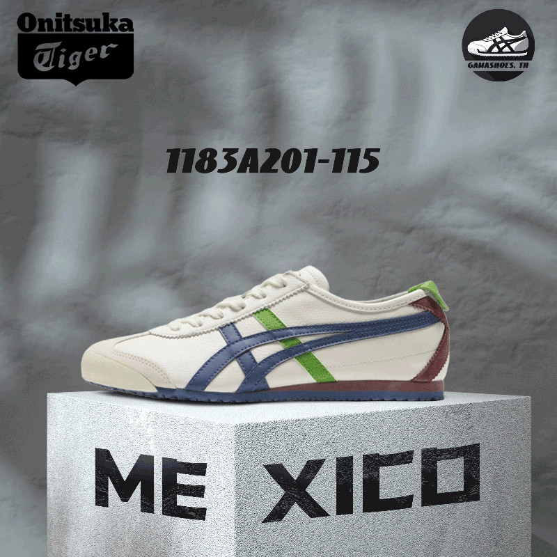 พร้อมส่ง !! Onitsuka Tiger MEXICO 66 1183A201-115 รองเท้าลำลองสำหรับชายหญิง ของแท้ 100%