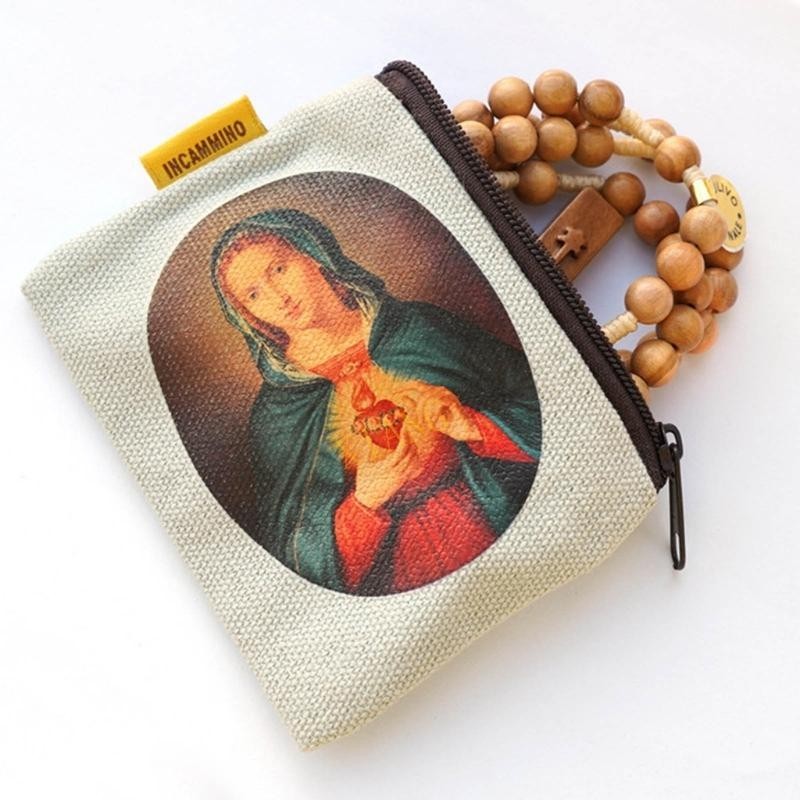 Xgb Compact Bead Storage Bag Bag Cloth Jewelry Pouches Fabric Rosary Pouch