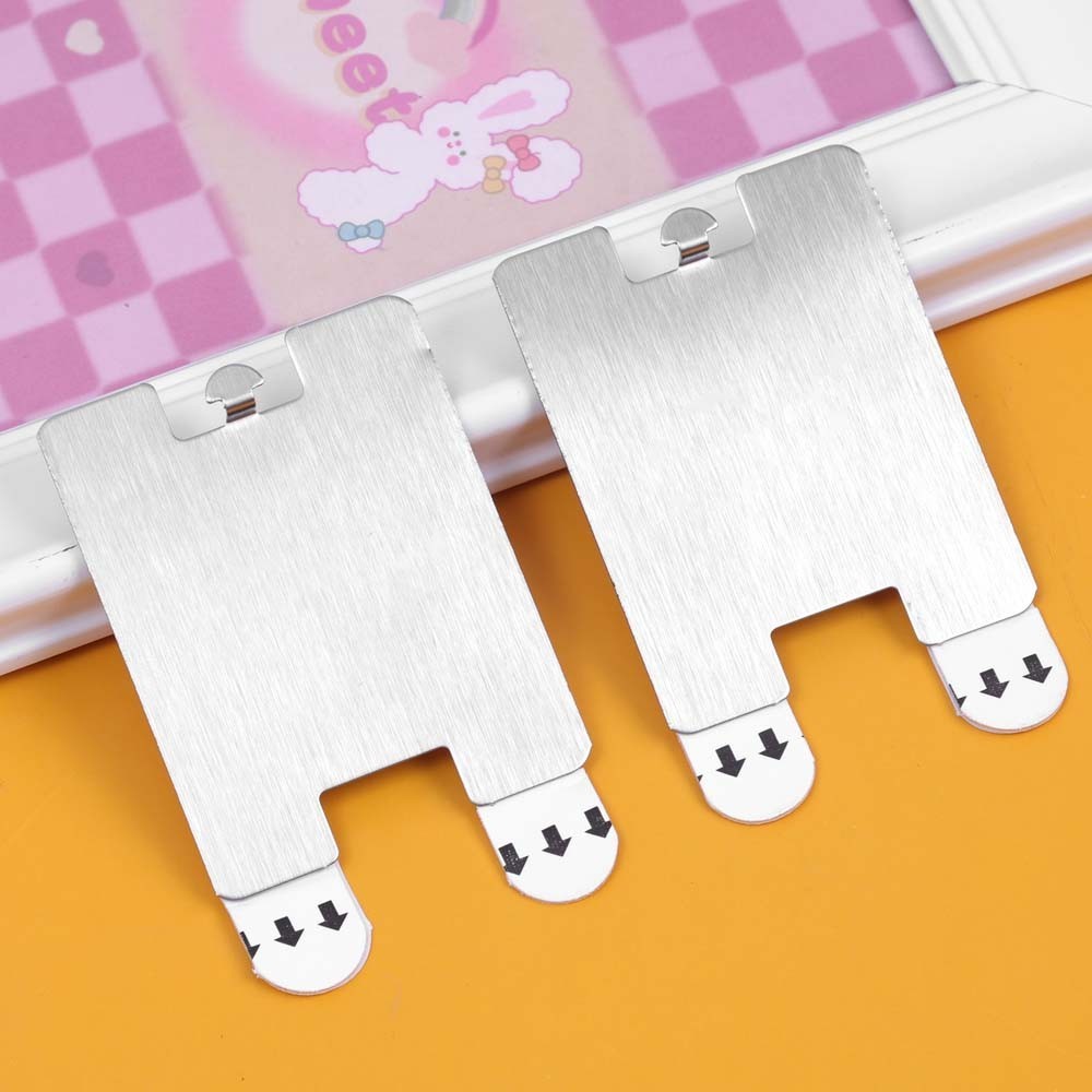 ต่อย-ฟรี กรอบรูปตะขอสแตนเลสโปสเตอร์แขวนสติกเกอร์ติดด้วยตนเองภาพคงที่เทปอุปกรณ์ตกแต่งบ้าน - รูปที่ 5