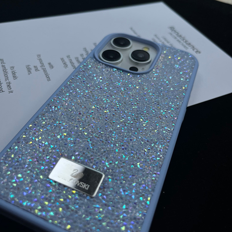 SWAROVSKI หนาswarovskiหรูหราrhinestoneพรีเมี่ยมแบรนด์หรูdropทนเคสโทรศัพท์สําหรับiphone 15promax 14 13 12 11 Pro Max 14plus 11pro XsMax XR X Xs 7 8Plusปกหลัง ราคา ถูกที่สุด ดีลบีเคเค แกลเลอรีภาพที่ 6