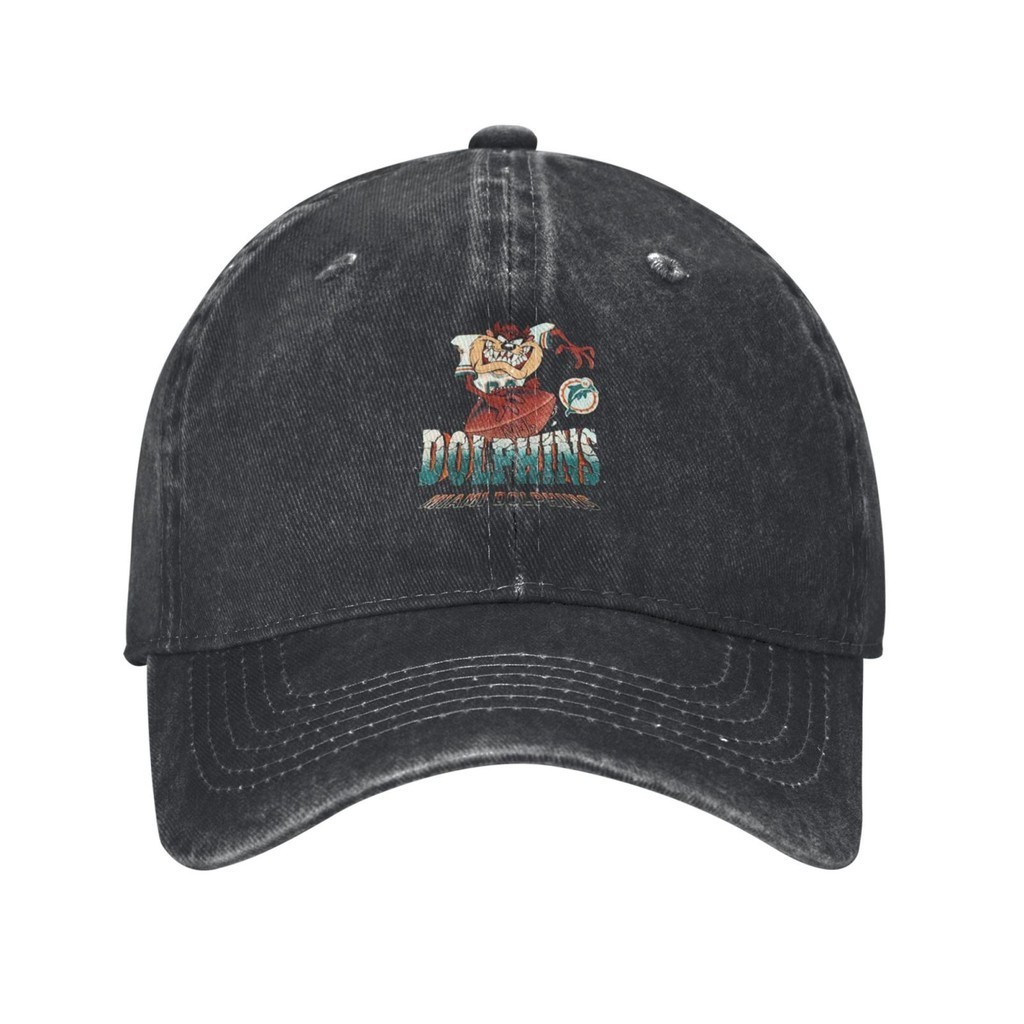 Miami Dolphins Tunes Taz Mashup Nfl Football Novelty Hipster หมวกคาวบอย