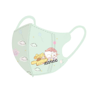 50 ชิ้นบรรจุแยก Cinnamoroll Pochacco หน้ากากเด็ก Sanrio 3D สามมิติ 3-12age หน้ากากเด็กน่ารัก Kuromi การ์ตูนการพิมพ์หน้ากาก