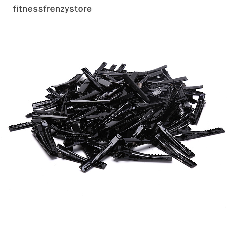 [Fitnessstore] กิ๊บติดผมสีดํา 100 ชิ้นกิ๊บเดี่ยวง่ามจระเข้ Hairpin Blank Setg กิ๊บติดผม [th]