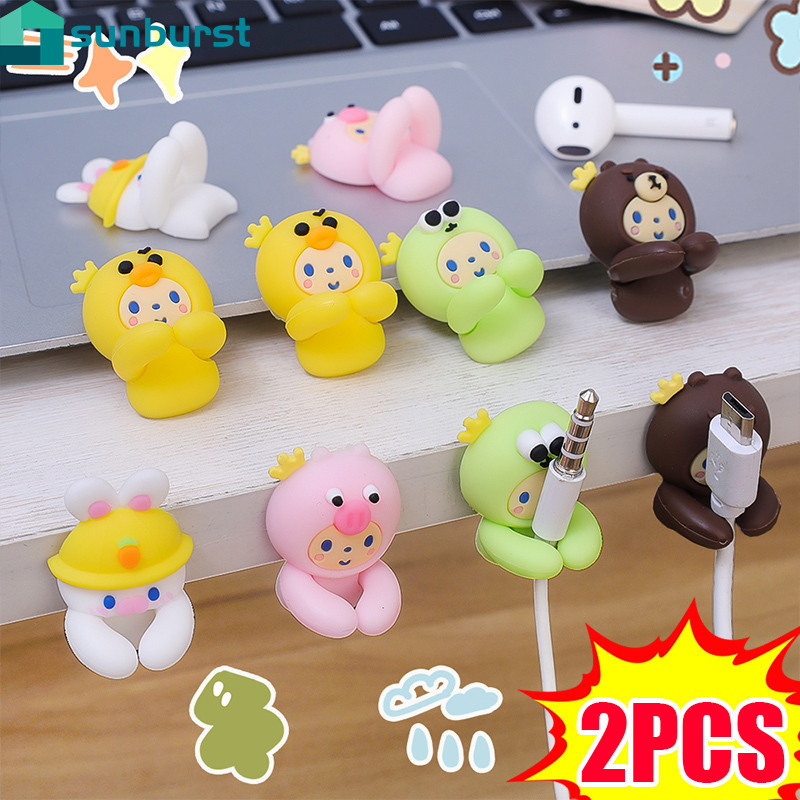 ที่เก็บสายการ์ตูนน่ารัก-คลิปยึดสายไฟ-เครื่องมือเก็บหูฟังโฮมออฟฟิศ-ติดผนัง,กาวในตัว,น่ารัก-ตัวจัดการสายชาร์จ-สายข้อมูลตะขอคงที่