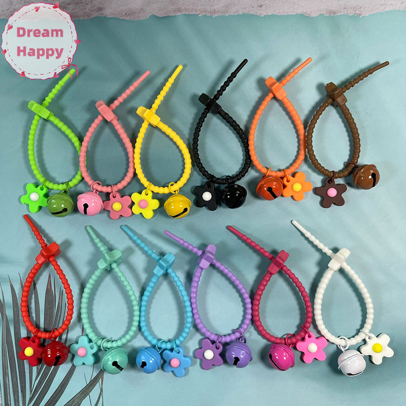 Dreamhappy Sweet Candy สีดอกไม ้ Bell พวงกุญแจซิลิกาเจลดอกไม ้ พวงกุญแจสําหรับสาวกระเป ๋ าจี ้ กระเป ๋ าเป ้ สะพายหลังตกแต ่ ง TH