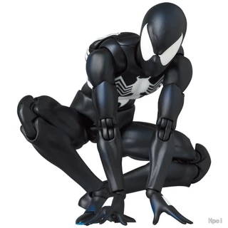 CT Mafex 147 Venom Spiderman Action Figure Model ของเล่น 1/12 คุณภาพสูงสีดํา Spiderman Symbiotic Body Figures