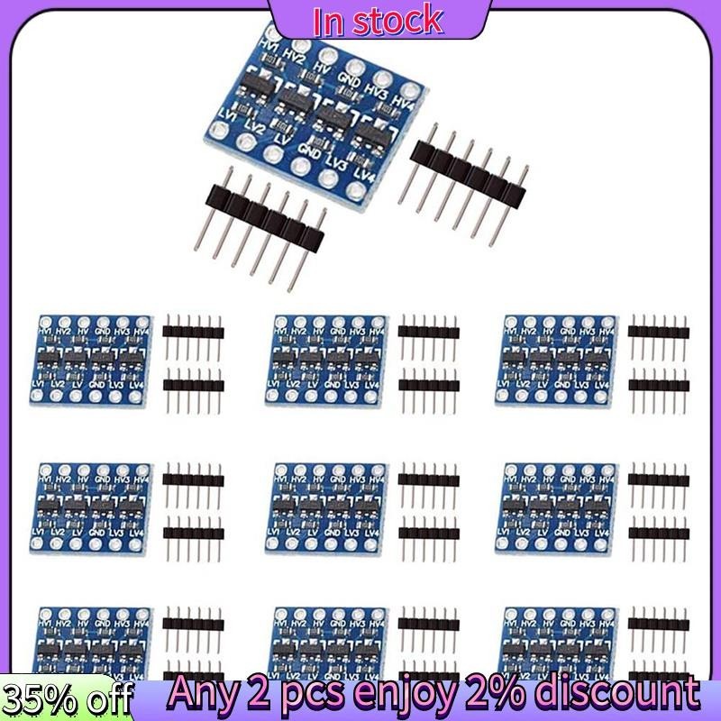 In stock-10 ชิ้น 4 ช่อง IIC I2C Logic Level Converter โมดูลแบบสองทิศทาง 3.3 โวลต์ถึง 5 โวลต์ Shifter