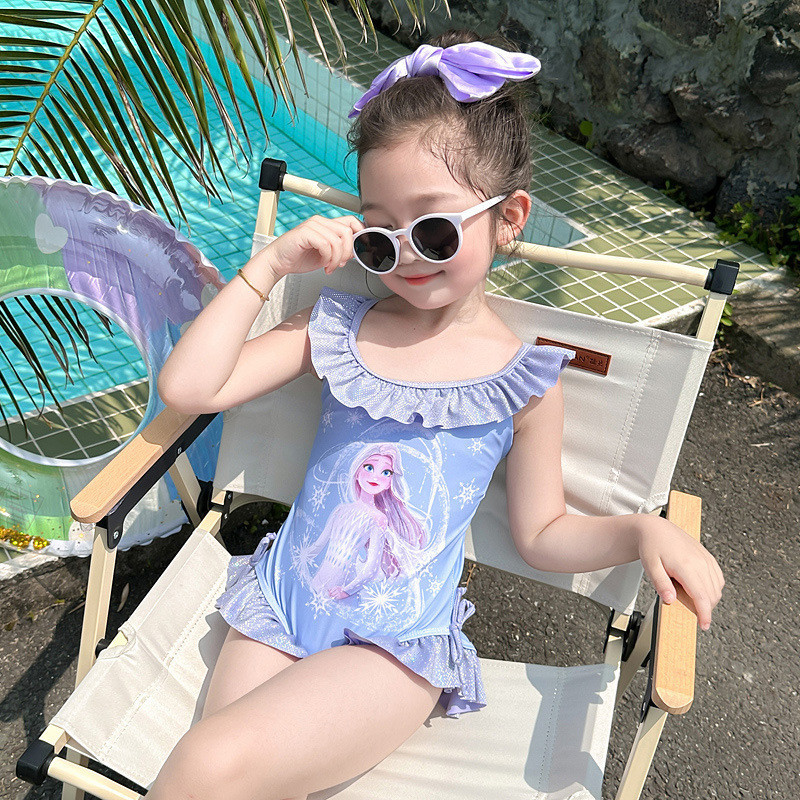 [สินค้าใหม่ฤดูร้อน] พร้อมสต็อก ชุดว่ายน้ําเด็กผู้หญิง คุโรมิ ชุดว่ายน้ําวันพีซชุดว่ายน้ําเด็กหญิงเสื้อกั๊กชุดว่ายน้ําเจ้าหญิงเอลซ่าเงือกกระโปรงชุดว - รูปที่ 5