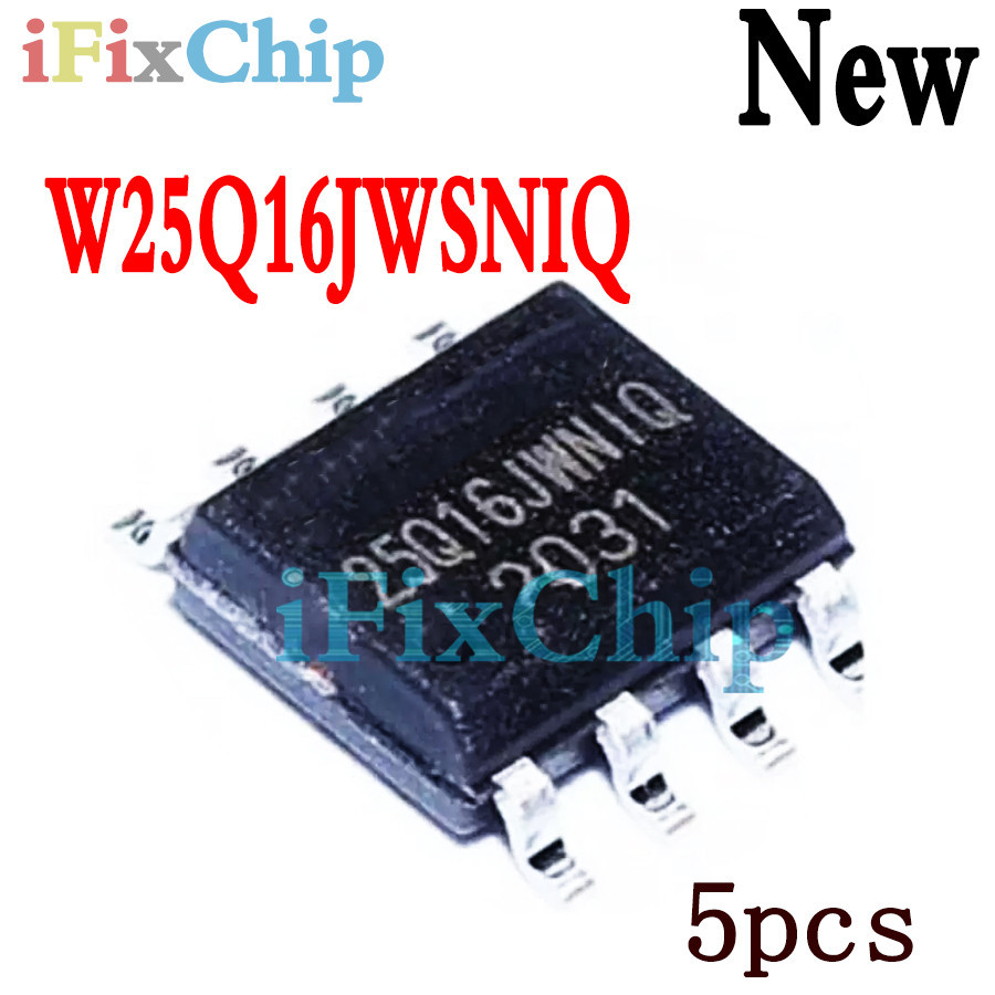 5 ชิ้นใหม่เอี่ยม W25Q16JWSNIQ 25Q16JWNIQ SOP-8