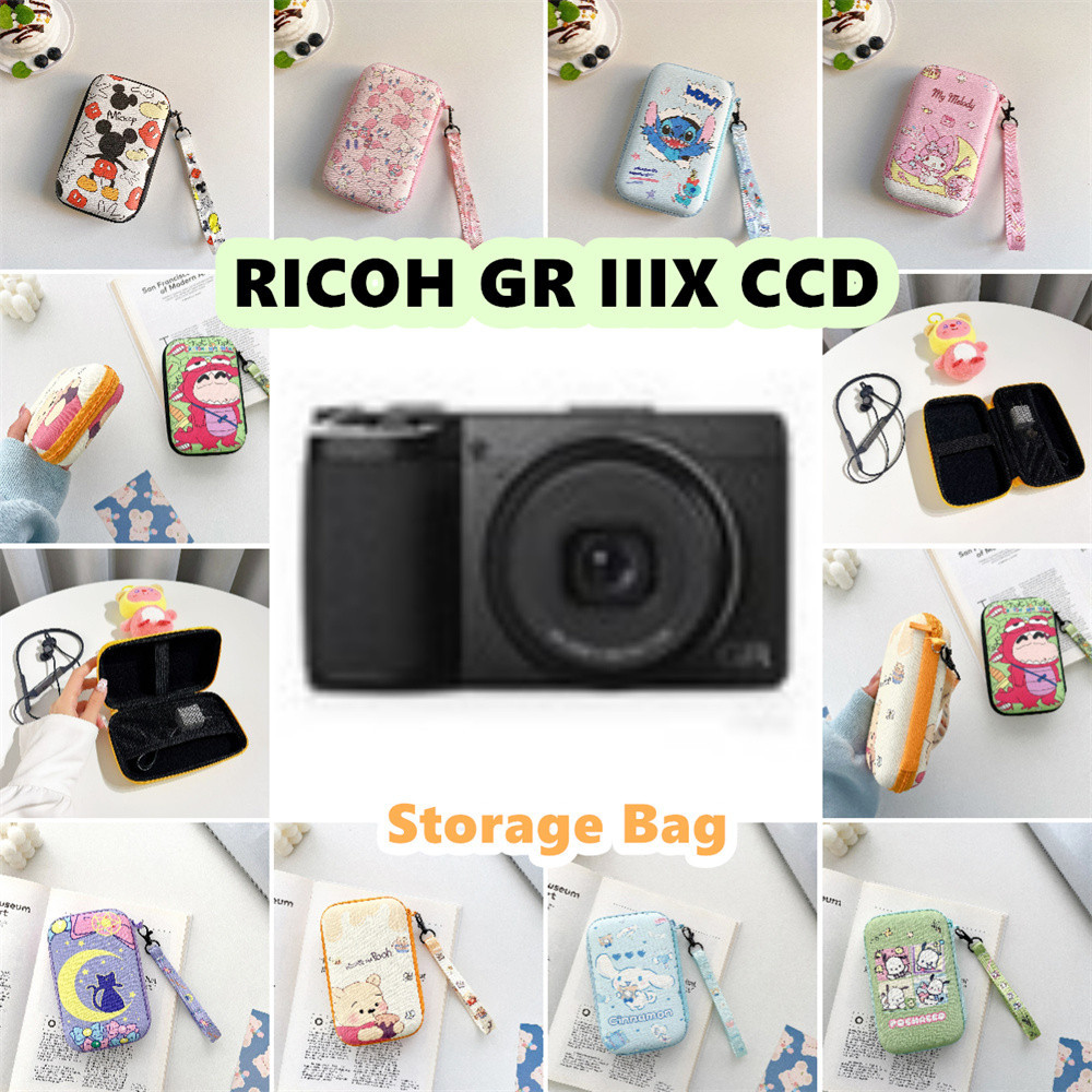 ผลิตภัณฑ์ใหม่ สําหรับ RICOH GR IIIX CCD กระเป๋าเก็บกล้อง 10x16.2 ซม.ขนาดการ์ตูนน่ารักพร้อมกระเป๋ากันน้ํา Anti drop กระเป๋ากระเป๋ากล้อง