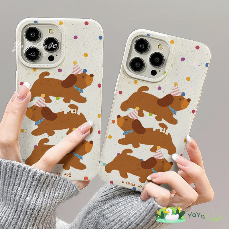 สำหรับ iPhone11 13 CASE For เคสไอโฟน15 12 14 Pro Max X XR XS MAX 6 7 8 14 15 Plus 12 13MINI A little Dog กรณีซิลิโคนนุ่ม