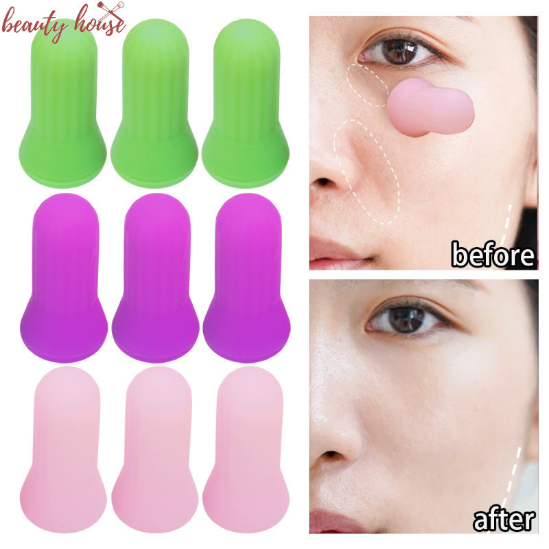 5 ชิ้น Body Massage Cupping ถ้วย - ถ้วยดูดสูญญากาศซิลิโคน - เครื่องมือกระชับผิวหน้า - กระป๋องป้องกันเซลลูไลท์ - Therapy การฝังเข็ม Cupping - Moxibustion Cupping นวด